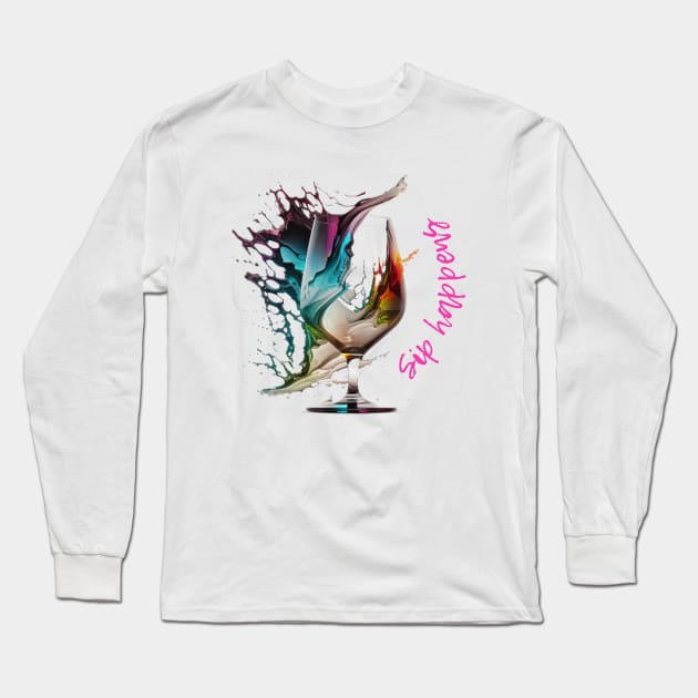 Sip happens Long Sleeve T-Shirt by ThatSimply!